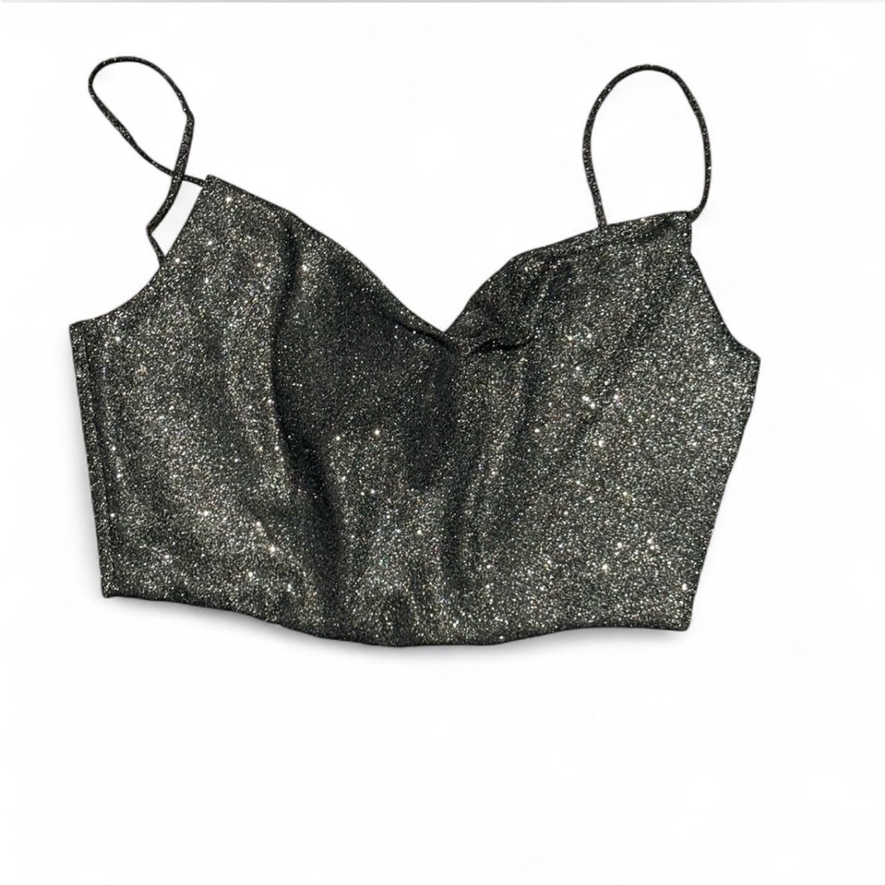 House of CB sparkly crop top